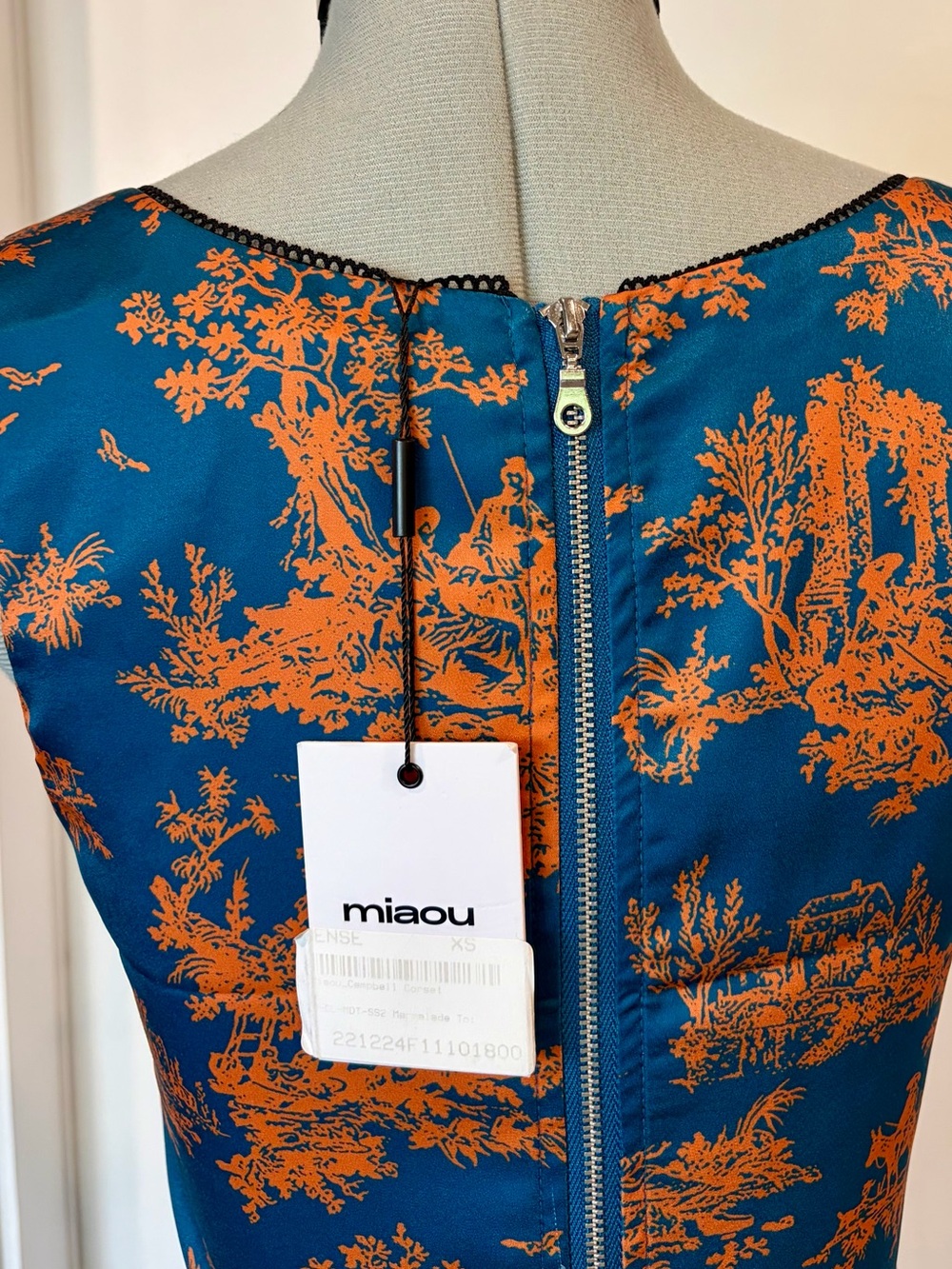 Miaou NWT Satin Campbell Corset, Marmalade Toile, XS - Picture 7 of 13